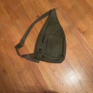 Vera Bradley Olive Green Sling Bag